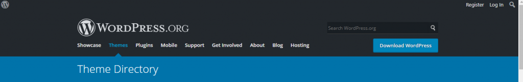 WordPress.org header